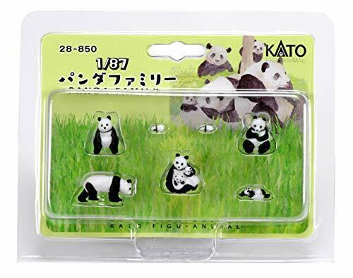 KATO Preiser TOMYTEC 人体・動物模型 1/160 セット KATO Configuration Animal Series 1/87 panda family 7 body