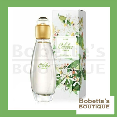 Eau De Toilette AVON Celebre Fresh Pour Elle - Vaporisateur 50ml - Notes Citron, Fleurs, Musc - Neuf