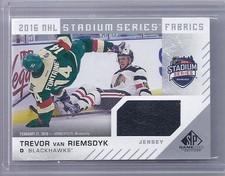 16-17 2016-17 SP GAME USED TREVOR VAN RIEMSDYK STADIUM SERIES  FABRICS JERSEY