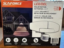 Sunforce LED Solar Powered Motion Activated Security Light 1500 Lumens w/ Panel