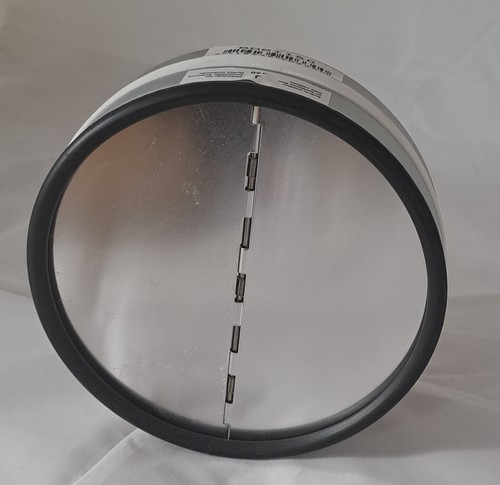 Energiespar Edelstahl Mauerkasten Ø150 zwei Rückstauklappen schokobraun RAL8017 - Bild 3 von 6