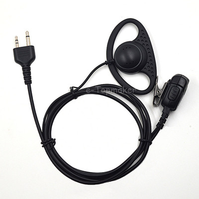 2-Pin Earpiece Headset PTT for Midland GXT1000 GXT1050 GXT1000VP4 GXT1050VP4