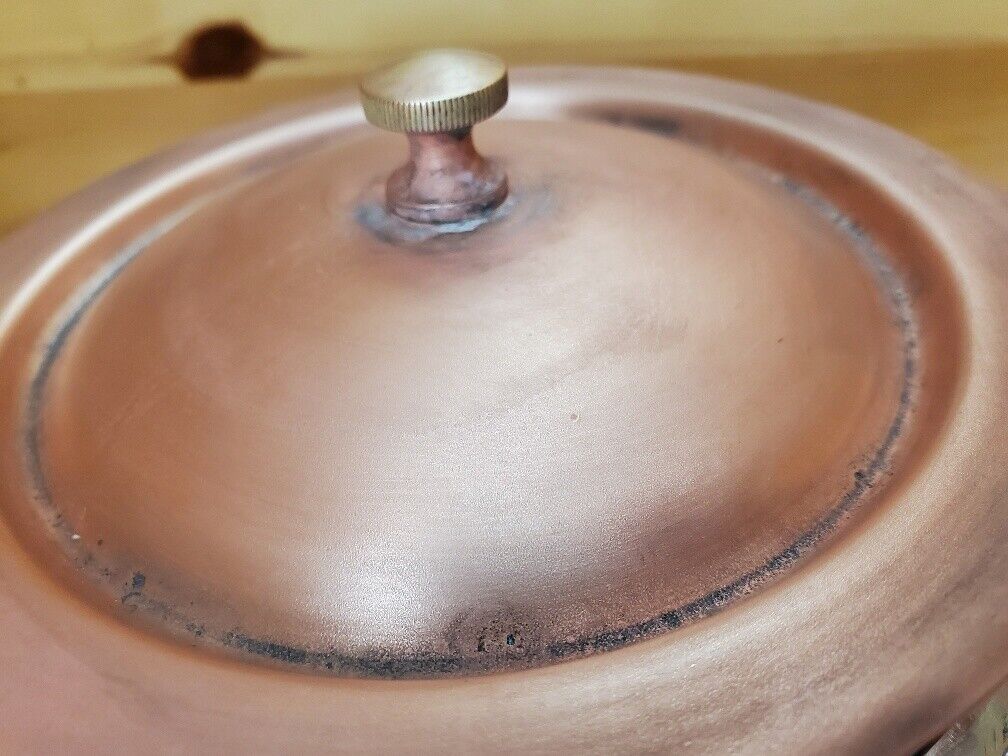 Vintage Copper Ceramic Double Boiler Bazar Francais NEW YORK Vintage Copper Ceramic Double Boiler Bazar Francais NEW YORK