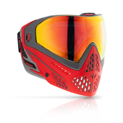 Dye i5 Paintballmaske, Shadow Fire, grau-rot