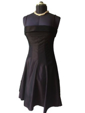 Zara Basic Size Large Junior Brown Panel Spaghetti strap Cocktail Dress New