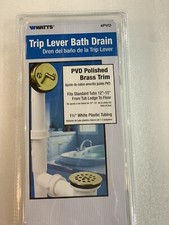 Bathtub Drain Kit PVD Polished Brass Trip Lever