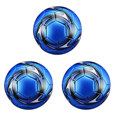Happysnow Ballon De Football Taille 5 – Bleu, PVC, 30 Panneaux, Thermocollé, Pour Entraînement Et Compétition