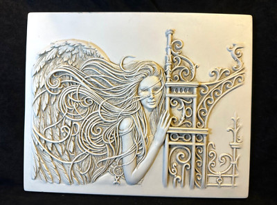 Angel Star Gate of Healing Heavy Resin Angel Wall Art Plaque 2011 10x8 in.