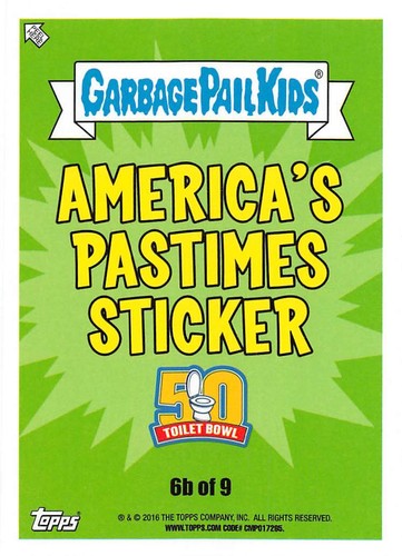 GARBAGE PAIL KIDS 2016 SERIES 1 AMERICAN AS APPLE PIE PICK-A-CARD BASE STICKERS - Picture 393 of 441