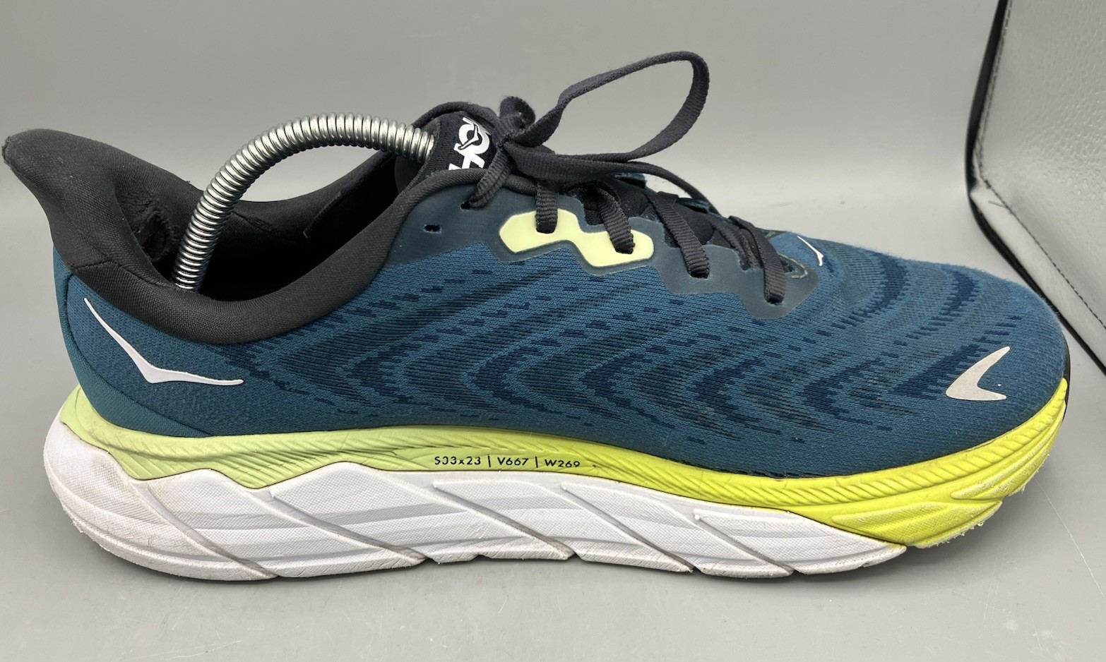 Hoka One One Shoes Sneakers Mens 10D Blue Yellow M Arahi6 1123194 BGBCR thumbnail 5