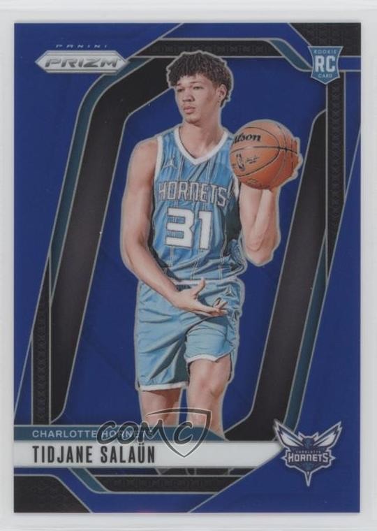 2024-25 Panini Prizm Blue Prizm /199 Tidjane Salaun #262