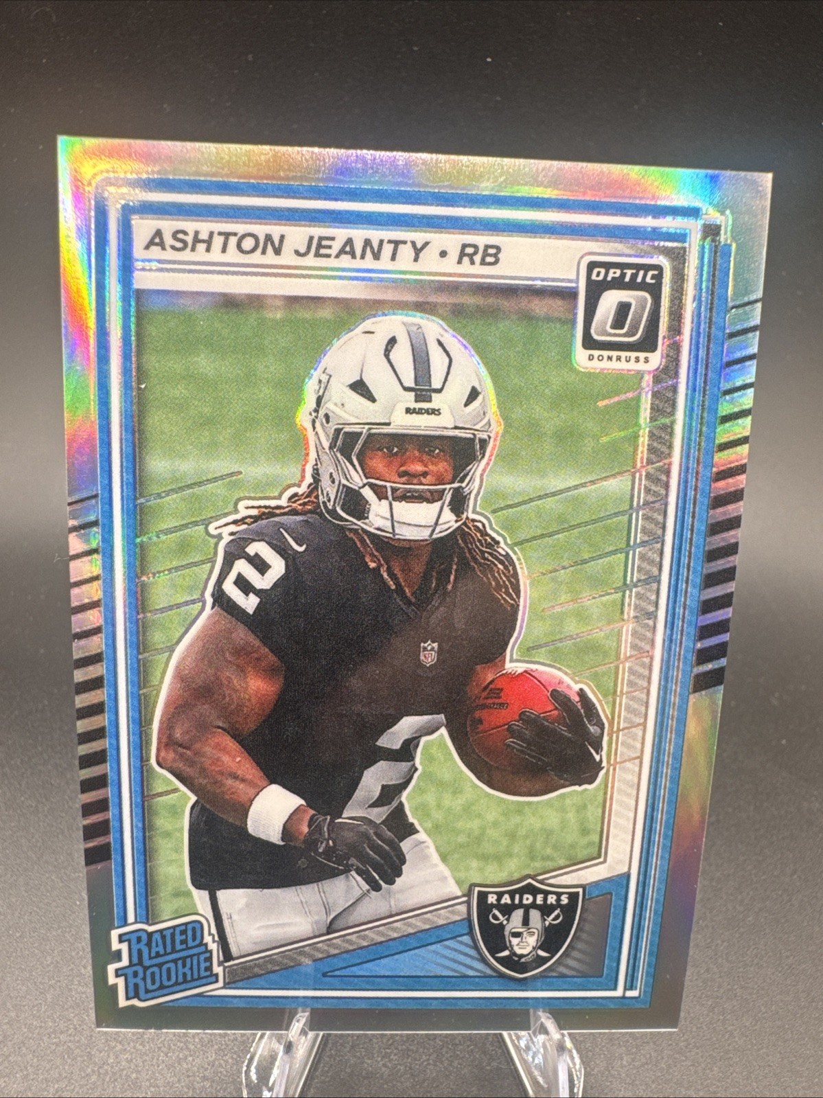 2025 Panini Donruss Optic - Rated Rookie Ashton Jeanty #202 Holo Prizm (RC)