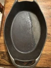 Vintage Lodge Made in USA Cast Iron 2 qt Casserole Server Skillet w Handles