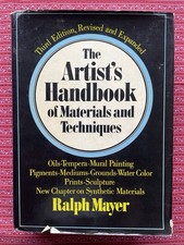 The Artist's Handbook Materials  Techniques by Ralph Mayer 1970 3rd Ed HCDJ 