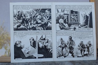 Super Heroic sniper pair of original tables in sequence 21x28cm approx