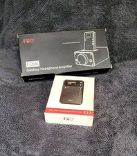 FiiO E17 Alpen Headphone Amp / DAC & E09K Desktop Cradle Bundle – exc. cond.
