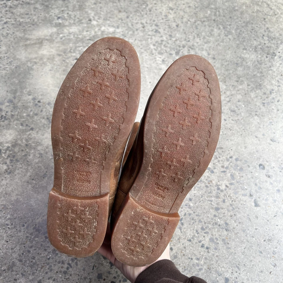 Georgia Boot рабочие ботинки мужские коричневые кожаные без застежек Wellington Roper носок - Изображение 4 из 4