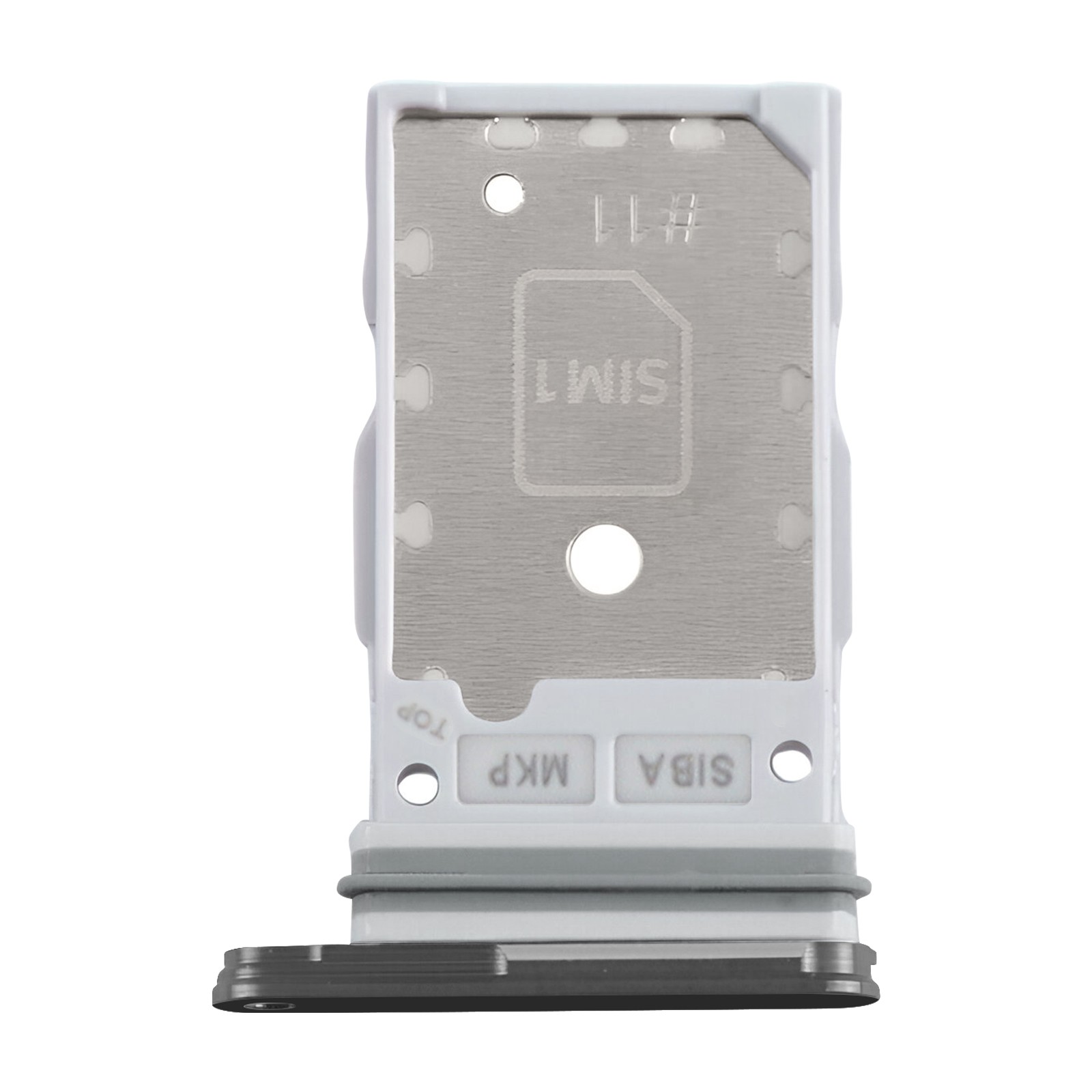 Remplacer un tiroir SIM cassé sur Galaxy S24 grâce au support Double Nano SIM gris argent
