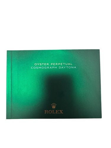 Rolex Cosmograph Daytona Oyster Perpetual Folleto Manual Inglés Genuino Verde - Imagen 3 de 4
