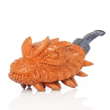 MUXIANG Handmade Briar Tobacco Pipe Rustic Freehand Pipe Carved High-end Pipe