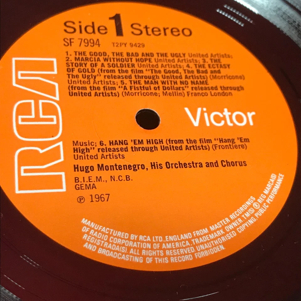 HUGO MONTENEGRO Fistful Of Dollars Few More 1976 UK Vinyl LP Good The Bad & Ugly - Image 3 of 4