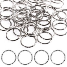 50PCS Metal O Rings, 1 Inch Stainless Steel Non-Welded O Ring Heavy Duty 304 M