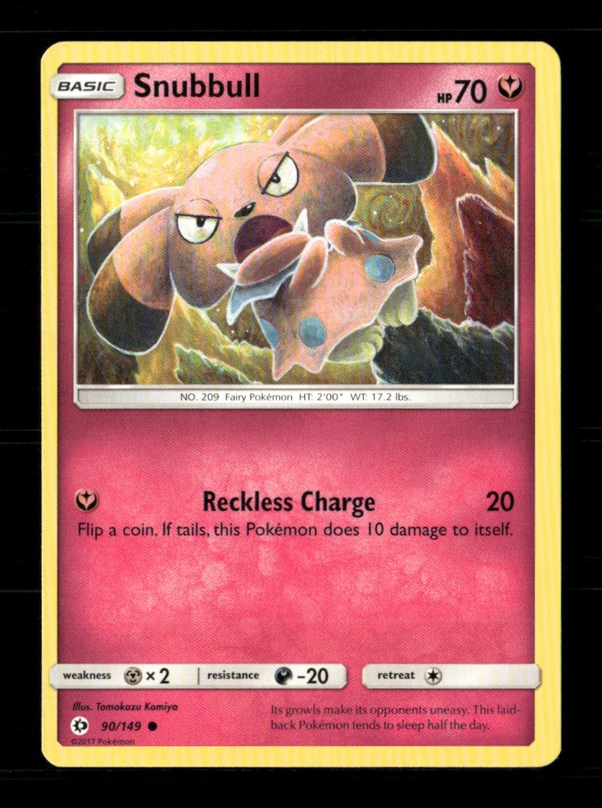 Snubbull 90/149 SM Base Set NM/M Pokemon