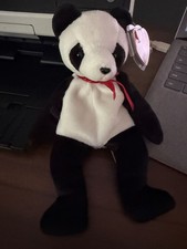 Ty Beanie Baby Fortune Panda Bear DOB December 6, 1997