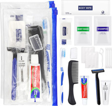 Basic Toiletry Kits, Individually Packed, Personal Hygiene Bulk Homeless Care Pa