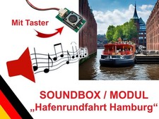 Soundbox "Hamburger Hafenrundfahrt" Barkassen Modell Sound +Lautsprecher+Taster