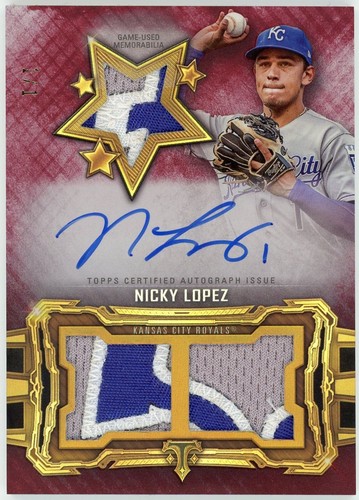 2020 Topps TT-Future Phenom Relics/Auto-Nicky Lopez/KC Royals  #RFPAR-NL | 1/1