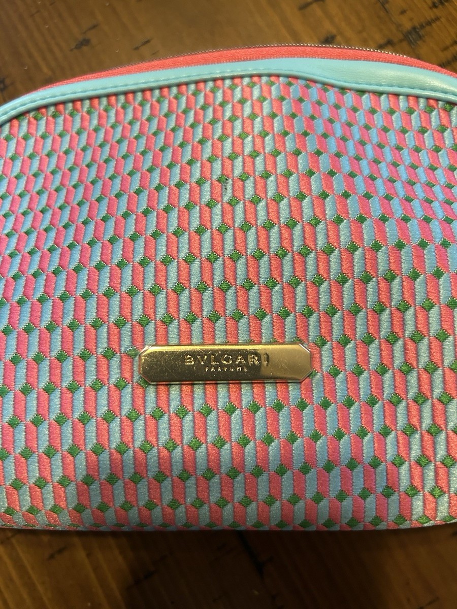 BVLGARI Womens Cosmetic Pouch Pink Perfume Travel Case NEW | eBay