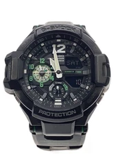 CASIO G-SHOCK Quartz Analog-Digital Watch Black Near Mint JAPAN