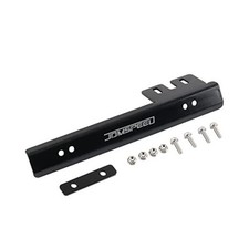 Front Bumper License Plate Mount Bracket Relocator Holder Bar Black