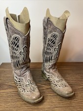 Corral Women's Wing and Cross Sequin Inlay Western Boots Style A1197 Size 6M