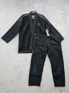 Hayabusa GI Black A2 Black Keikogi Kimono Jiu Jitsu BJJ rip stop pants & jacket