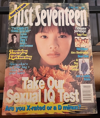 Vintage 90s Just Seventeen Magazine 31 May 1995 Take That Dean Cain Johnny Depp