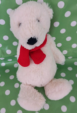 JELLYCAT I AM MEDIUM BASHFUL POLAR BEAR SOFT PLUSH TOY TEDDY SCARF