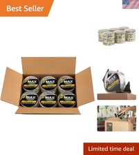 Max Strength Clear Packing Tape Refills 12 Rolls of Maximum Strength Heavy ...