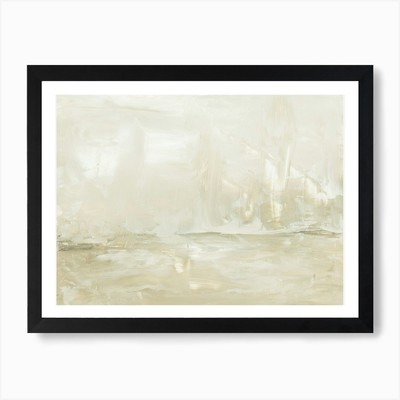 Dawning - Neutral gedeckter Erdton gerahmtes Wandbild Poster Leinwanddruck Bild