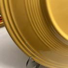 VTG 1940's Yellow Fiesta Ware Round Chop Plate Cake Serving Platter-12"  — photo 7