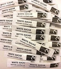 50 x Fairtrade White Sugar Sticks
