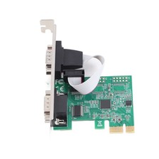 PCIE Serial Card Minus40 To 85℃ 2 Port PCI Express X1 To DB9 COM RS232 Conve New