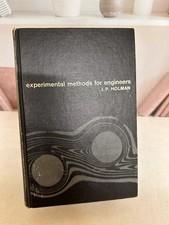 Experimental Methods for Engineers by Jack Holman - Hardcover Copyright 1966