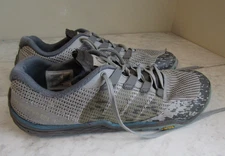 Merrell Trail Glove 5 Gray Vibram Lace up Logo Sneakers Women's Size 9.5 EU 40.5