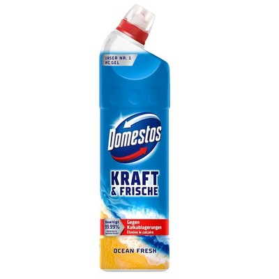 750Ml Domestos Aktiv Kraft WC Gel Ocean Fresh Toilet Cleaner
