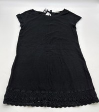 Gap Body Dress Women M Black Solid 100% Cotton.#47492