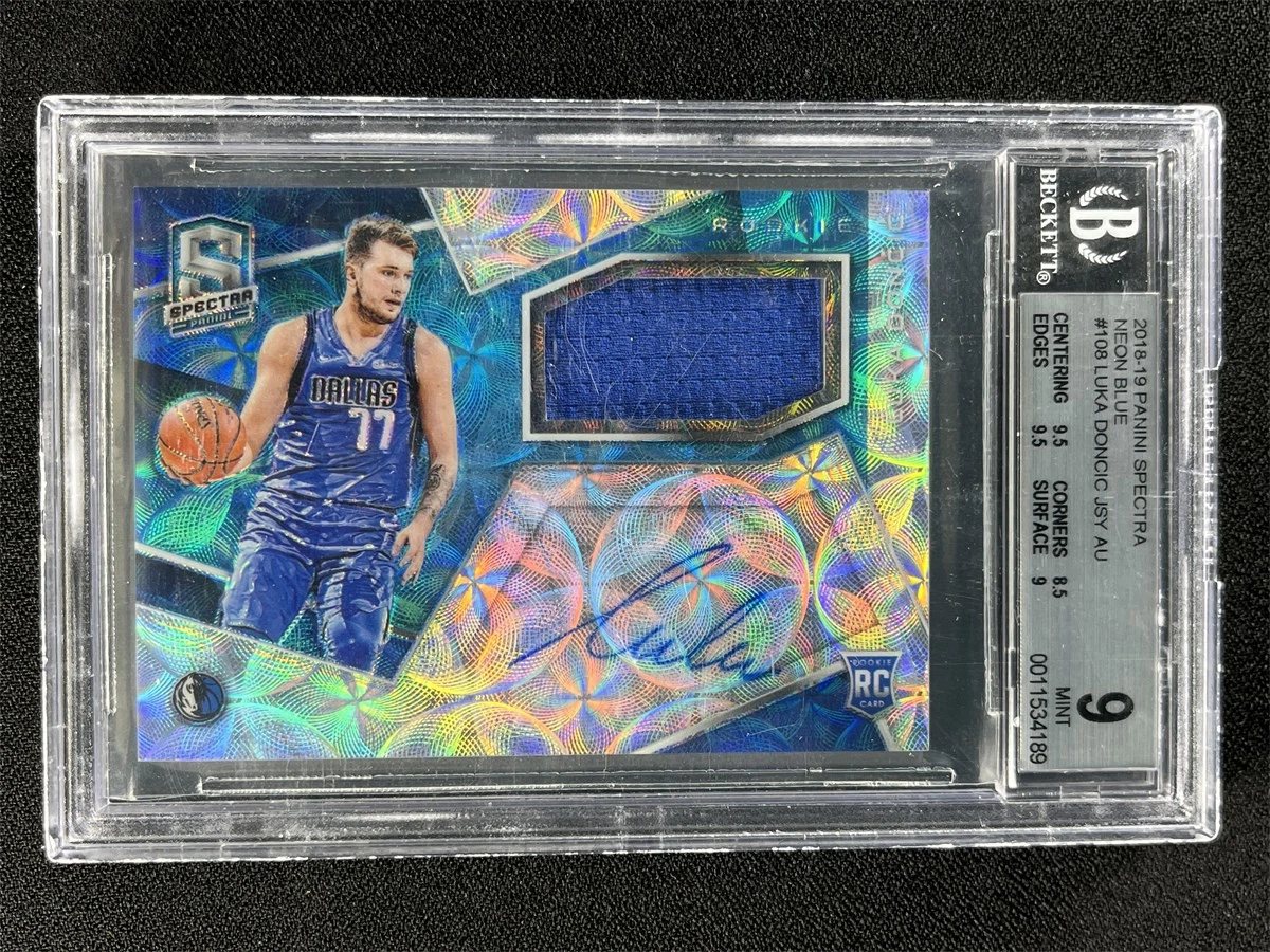 Luka Dončić 10 Graded Basketball Rookie Sports Trading Cards