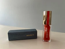 MERIT Shade Slick Sheen Tinted Lip Oil in Jete (7 ml .23 fl oz.) Full Size, NIB