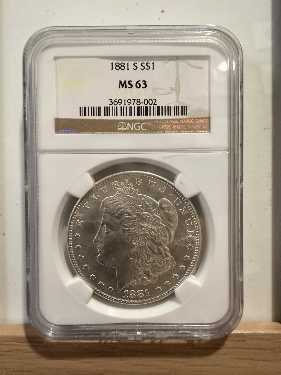 1881年 モルガン・ダラー $1 MS 63 【公式通販】